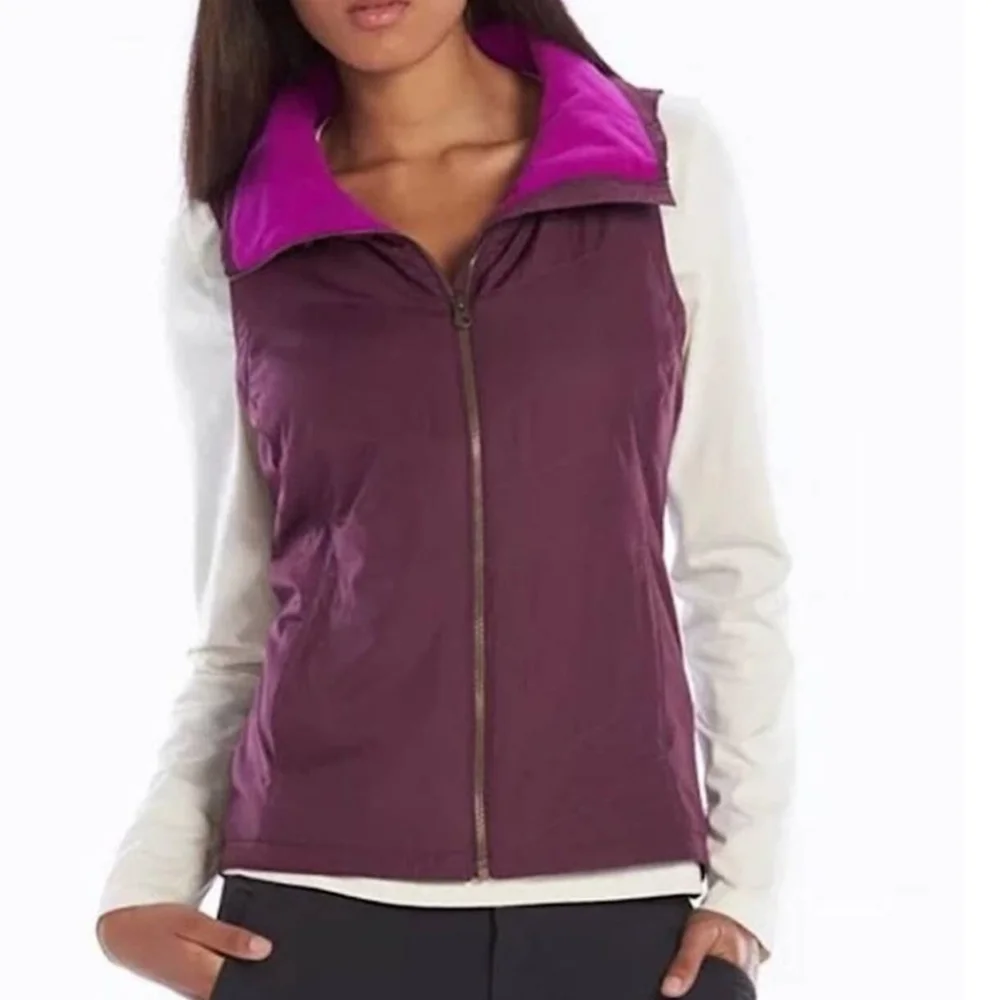Columbia Women's Fleece Lined Vest Purple  Large - Picture 2 of 7